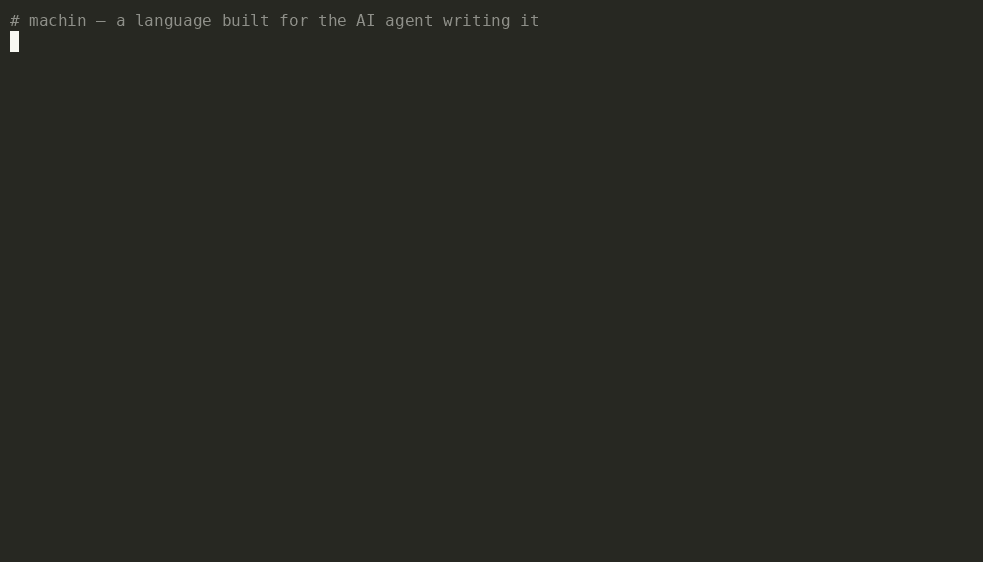 machin: a REST + SQLite service, compiled to a tiny native binary, running